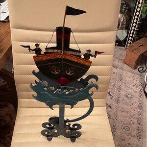 Decorative Pirate Ship Metal Art